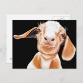 Ziege-Liebe Postkarte (Vorne/Hinten)