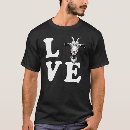 Ziege Liebe Ziege T-Shirt (Vorderseite)