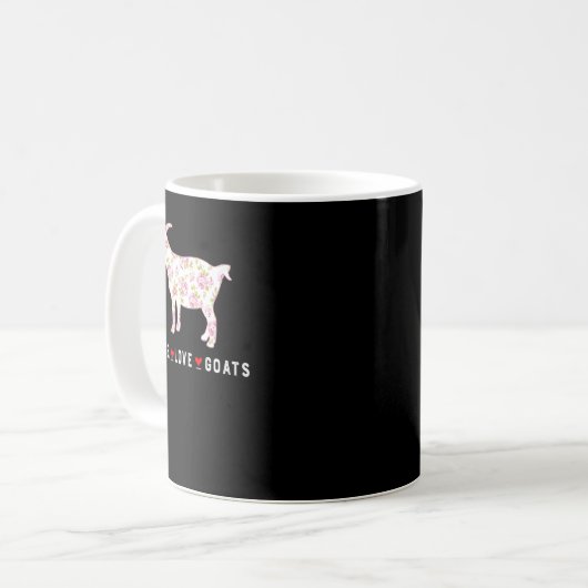 Ziege Liebe Ziegen Farm Ziege Lover Girl Funny 1 Kaffeetasse (Vorderseite Links)