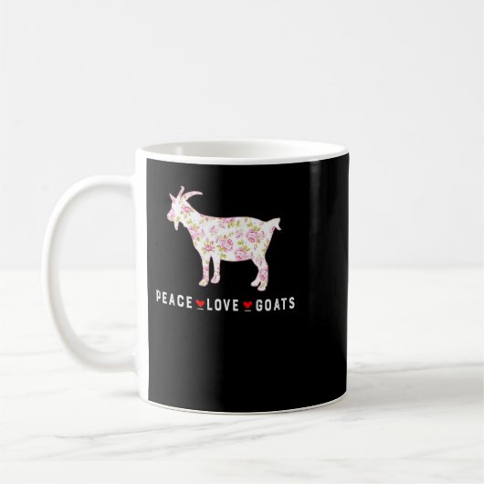Ziege Liebe Ziegen Farm Ziege Lover Girl Funny 1 Kaffeetasse (Links)