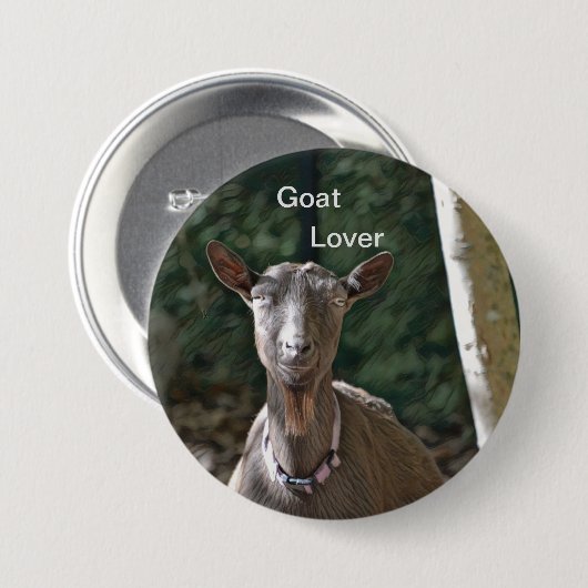 Ziege Lover Button (Vorne & Hinten)