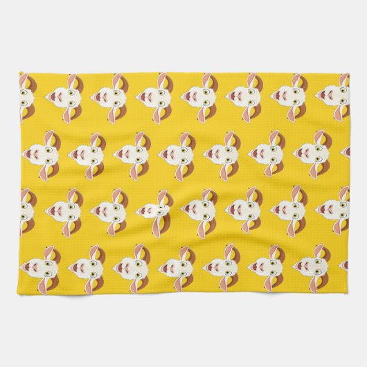 Ziege Lover farbenfroh Geschirrtuch (Horizontal)