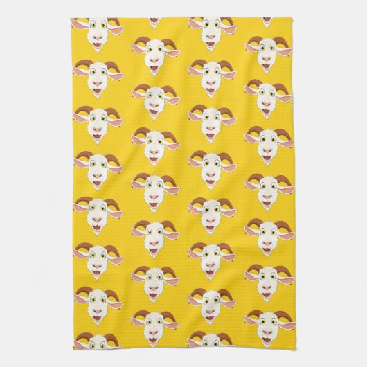 Ziege Lover farbenfroh Geschirrtuch (Vertikal)