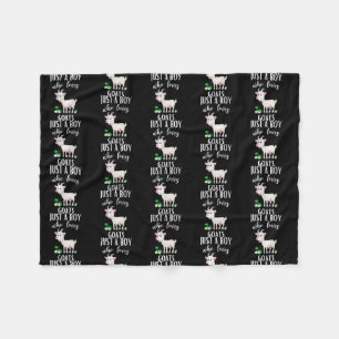 Ziege Lover Geschenk nur ein Junge, der Lieben Zie Fleecedecke