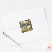 Ziege-Lover-Square-Aufkleber Quadratischer Aufkleber (Umschlag)