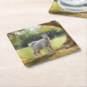 Ziege Lover Tasse Rechteckiger Pappuntersetzer (angewinkelt)