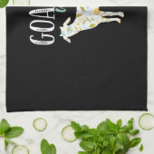 Ziege Mama Blumentorte Eigentümer Geschirrtuch (Gefaltet)