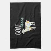 Ziege Mama Blumentorte Eigentümer Geschirrtuch (Vertikal)