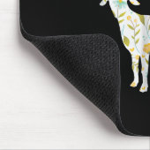 Ziege Mama Blumentorte Eigentümer Mousepad (Ecke)