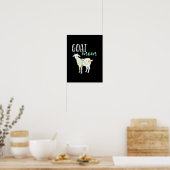 Ziege Mama Blumentorte Eigentümer Poster (Küche)
