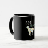 Ziege Mama Blumentorte Eigentümer Tasse (Vorderseite Links)