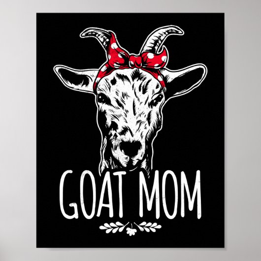 Ziege Mama Mama Bandana Poster (Vorne)