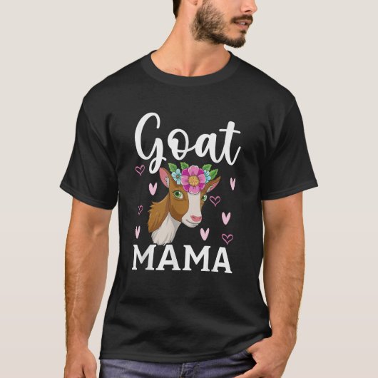 Ziege Mama Ranch Farm Animal Goat Whispermütter T-Shirt (Vorderseite)