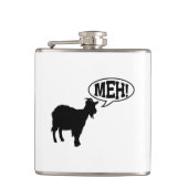 Ziege Meh Flachmann (Vorderseite)