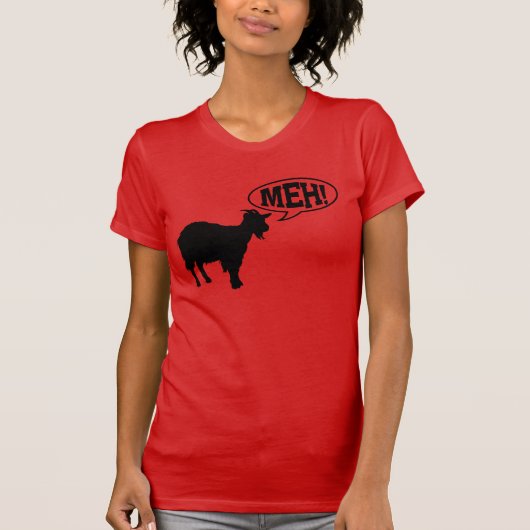 Ziege Meh T-Shirt (Vorderseite)