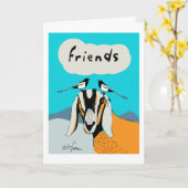 Ziege mit Elsterfreunden Karte (Gelbe Blume)