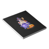 Ziege mit Hut Candy Pumpkin Halloween-Geschenk Notizblock (angewinkelt)
