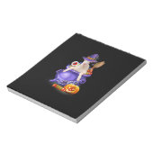 Ziege mit Hut Candy Pumpkin Halloween-Geschenk Notizblock (Rotiert)