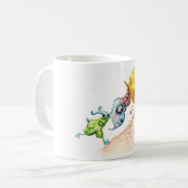 Ziege mit Käse Kaffeetasse (Vorderseite Links)