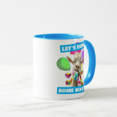 Ziege mit Partybaloons Tasse (VorderseiteRechts)