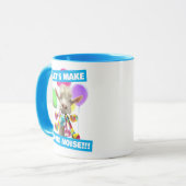 Ziege mit Partybaloons Tasse (Vorderseite Links)