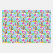 Ziege mit Partyböllern Geschenkpapier Set (Vorderseite 2)