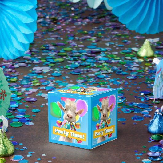 Ziege mit Partyböllern Geschenkschachtel (Party)