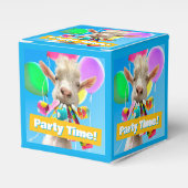Ziege mit Partyböllern Geschenkschachtel (Vorderseite)