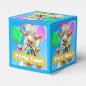 Ziege mit Partyböllern Geschenkschachtel (Rückseite)