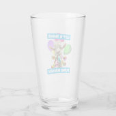 Ziege mit Partyböllern Glas (Rückseite)