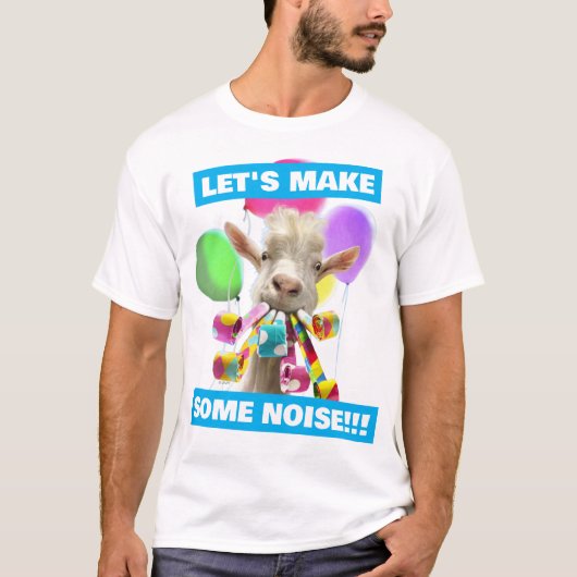 Ziege mit Partyböllern T-Shirt (Vorderseite)