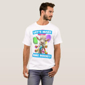 Ziege mit Partyböllern T-Shirt (Vorne ganz)