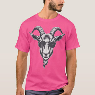 Ziege mit Sonnenbrille Funny Goat T-Shirt
