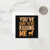 Ziege Mitteilungskarte (Vorderseite/Rückseite Beispiel)