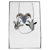 Ziege Mittlere Geschenktüte (Rückseite)