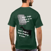 Ziege nach Farbe T-Shirt (Rückseite)