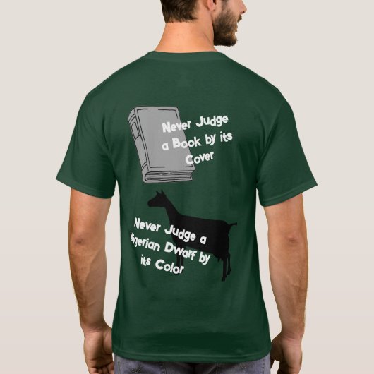 Ziege nach Farbe T-Shirt (Rückseite)