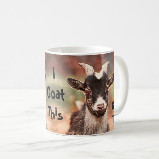 Ziege Niedlichen Witz, dass ich Kaffeetasse (VorderseiteRechts)