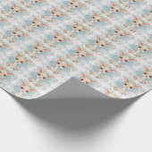 Ziege Niedliches Baby Pastell Wasserfarbmuster Geschenkpapier (Ecke)