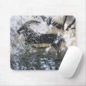 Ziege oder Gämse, Felsenmalerei im schwarzen Raum, Mousepad (Mit Mouse)