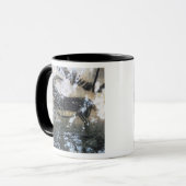 Ziege oder Gämse, Felsenmalerei im schwarzen Raum, Tasse (Vorderseite Links)