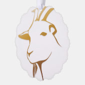 Ziege Ornament Karte (Links)
