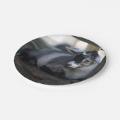 Ziege Pappteller (Schrägansicht)