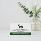 Ziege - persönliche Visitenkarte (Stehend Vorderseite)