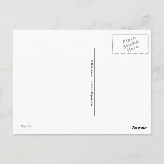 Ziege Postkarte (Rückseite)