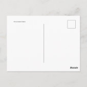 Ziege Postkarte (Rückseite)