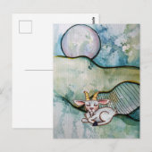 Ziege Postkarte (Vorne/Hinten)