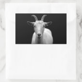 Ziege Rechteckiger Aufkleber (Tasche)