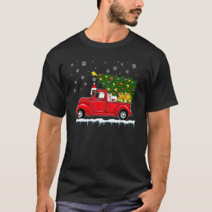 Ziege Red Car Lkw Weihnachtsbaum Weihnachtsziege T-Shirt