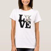 ZIEGE | Retro L O V E No Horns T-Shirt (Vorderseite)